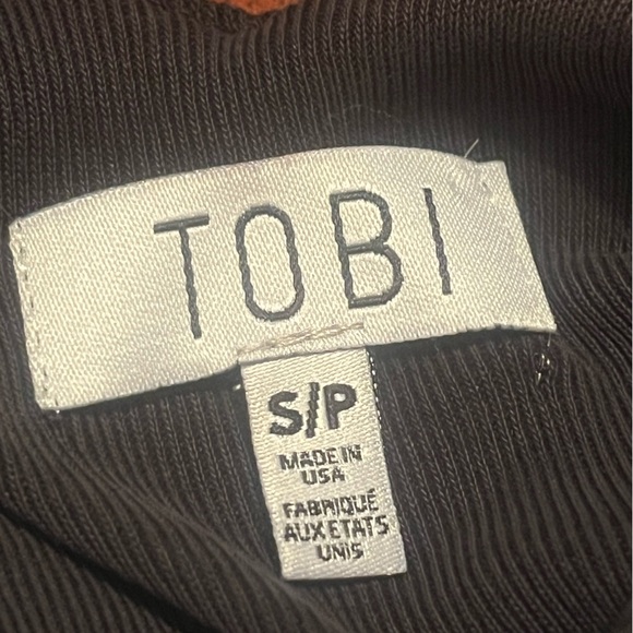 TOBI Silk Cocktail Dress Sz Small Black - Picture 3 of 6